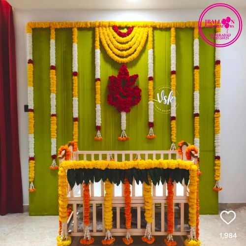 cradle ceremeony 2-logo (1) Simple cradle ceremony decoration