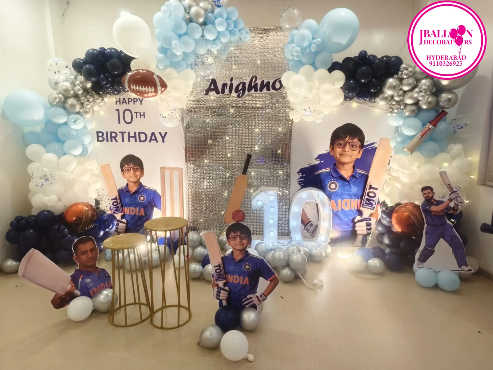 Cricket Theme Birthday Decoration