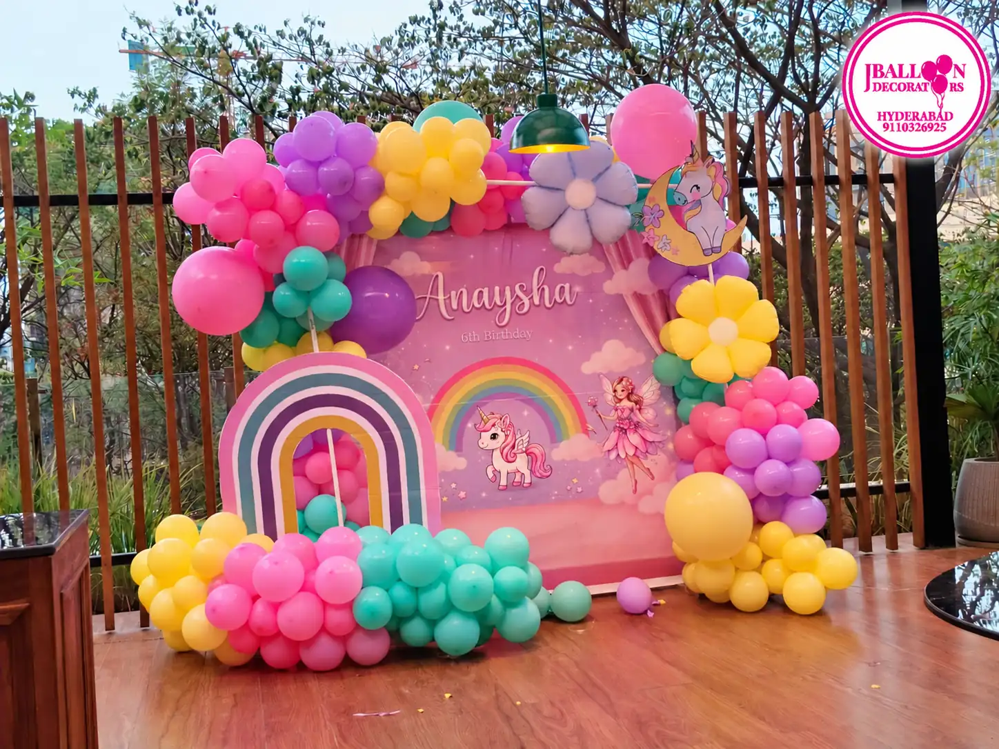 Unicorn theme birthday decoration